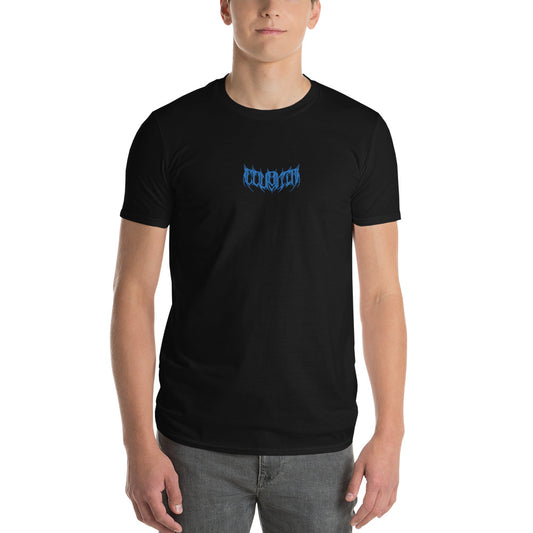 COUGHIN Official Unisex Black and Blue Embroidered Logo T-Shirt